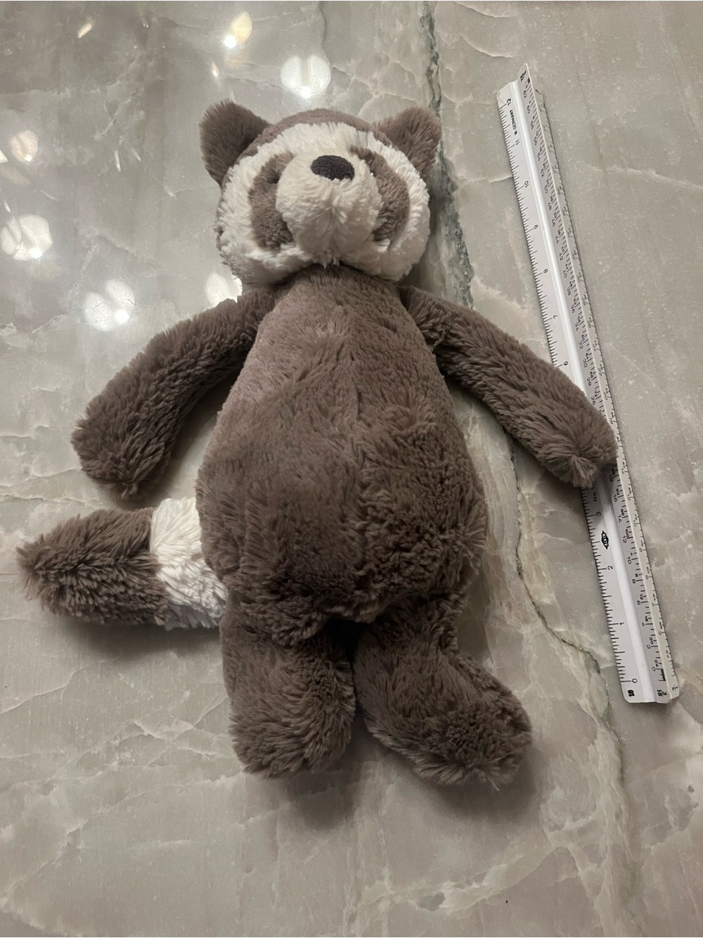 Jellycat Gray and Cream Raccoon Plush